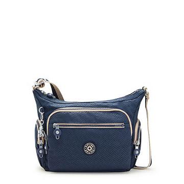 Kipling Gabbie Small Printed Crossbody Taske Blå | DK 1148ZU